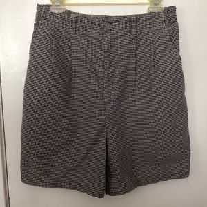 Checker grunge shorts unisex